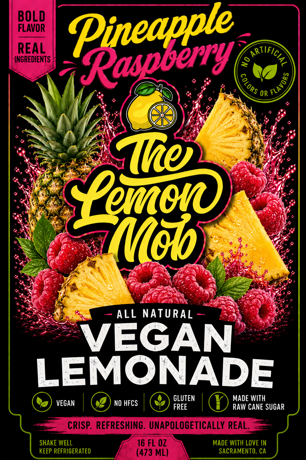 Pineapple Raspberry Lemonade